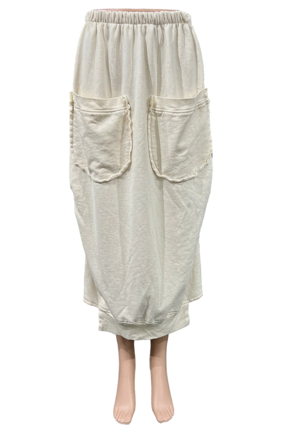 Bodil Two Pocket Skirt in Snowfluff HG2298