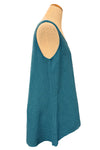 Bodil Whimsical Garden Cotton Textured Tank Top in Bluebell