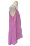 Bodil Whimsical Garden Cotton Textured Tank Top in Wisteria