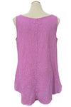 Bodil Whimsical Garden Cotton Textured Tank Top in Wisteria