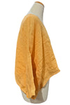 Bodil Whimsical Garden Linen Gauze Crop Crop in Marigold