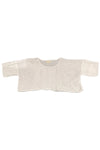 Bodil Whimsical Garden Linen Gauze Crop Crop in White