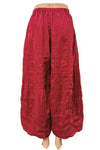 Bodil Whimsical Garden Linen Seamed Pant in Dahlia