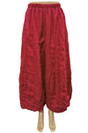 Bodil Whimsical Garden Linen Seamed Pant in Dahlia