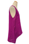 Bodil Whimsical Garden Linen Tank Top in Orchid