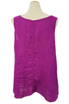 Bodil Whimsical Garden Linen Tank Top in Orchid