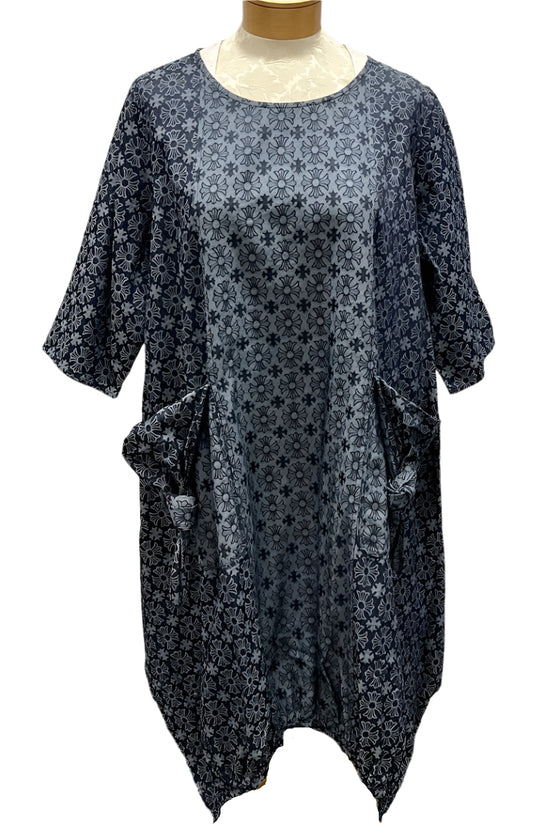 Cheyenne Linen Tunic//Dress in Navy Style ET1516 Missouri Bluffs Cheyenne Linen Tunic//Dress in Navy Style ET1516 Missouri Bluffs