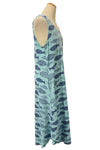 Cotton Lani Long Pocket Tank Dress in Tidepool Finny Print FY716