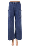 Cotton Lani Mineral Wash Long Pocket Pant in Indigo ST412-M