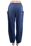 Cotton Lani Mineral Wash Side Pocket Pant in Indigo P951-M