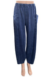 Cotton Lani Mineral Wash Side Pocket Pant in Indigo P951-M