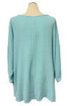 Cotton Lani One Size Gauze Boxy Top in Tidepool G339