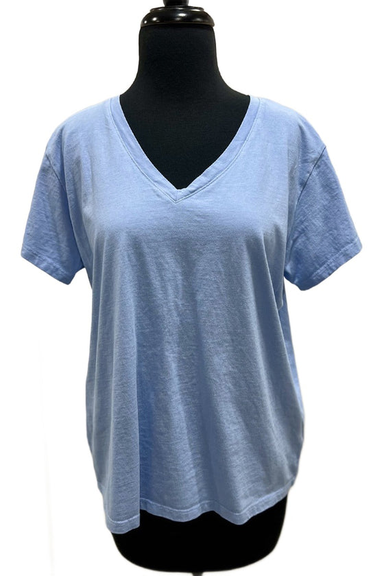 Cotton Lani Relax V Tee in Serenity Style J165