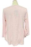 Cotton Lani Scoop Neck 3/4 Sleeve Flare Top in Lullaby JS327