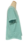 Cotton Lani Scoop Neck Short Sleeve Top in Tide Pool JS205