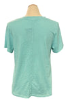 Cotton Lani Scoop Neck Short Sleeve Top in Tide Pool JS205
