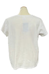Cotton Lani Scoop Neck Star Patch Top in White JS223