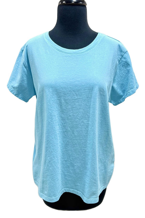 Cotton Lani Short Sleeve Tee in Peacock Style J145