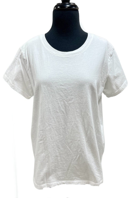 Cotton Lani Short Sleeve Tee in White Style J145