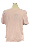 Cotton Lani V-Neck Short Sleeve Center Cut Top in Lullaby JS216