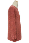 Cut Loose 3/4 Sleeve Boatneck Top in Chili