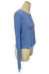 Cut Loose Cotton Tulle Crop Cardigan in Forget Me Not