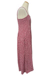 Cut Loose Crinkle Check Crop Jumpsuit in Cherry