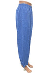 Cut Loose Hanky Linen Barrel Crop Pant in Forget Me Not