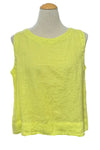 Cut Loose Hanky Linen Hi-Low Tank in Sunburst