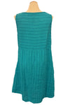 Cut Loose Linen Stripe Patch Dress in Atlantis/Blue Stripe
