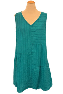 cut loose patch dress Linen Stripe Patch Dress, Bellflower