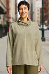 Cut Loose One Size Funnel Pullover in Leek
