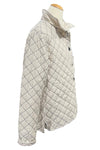 Cut Loose Quilted Parachute Crop Jacket in Moonbeam Style 6598935