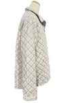 Cut Loose Quilted Parachute Crop Jacket in Moonbeam Style 6598935