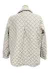 Cut Loose Quilted Parachute Crop Jacket in Moonbeam Style 6598935
