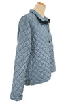 Cut Loose Quilted Parachute Crop Jacket in Tidal Style 6598935