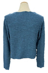 Cut Loose Texture Knit Crop Cardigan in Peacock