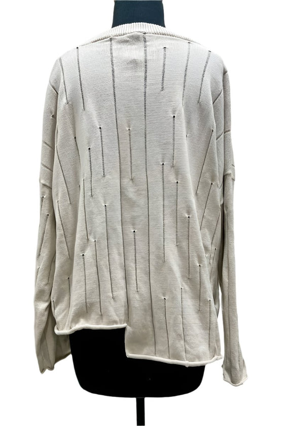 Cynthia Ashby Rayne Sweater in Ashby White Style SW023