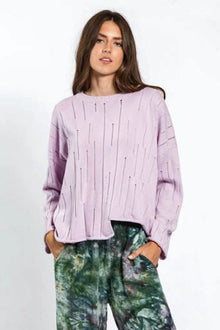  Cynthia Ashby Rayne Sweater in Lilac Style SW023