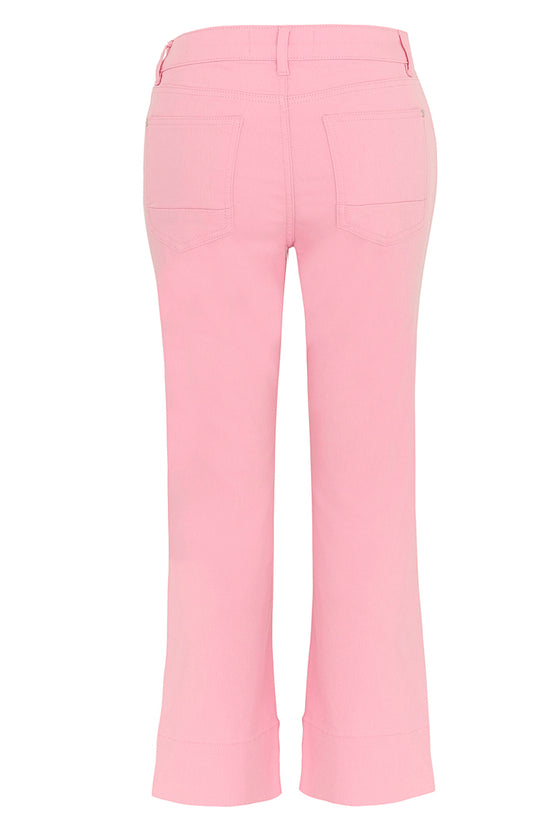 Dolcezza Add Some Color Pink Woven Crop Pants Style 24207