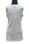 Dolcezza Essential Basics White Tunic Tank Knit Pullover Style 24505