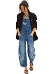 Driftwood Jeans Barbara Butterfly Overalls in Medium Wash