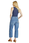 Driftwood Jeans Barbie Barrel Jeans in Daisy Patchwork