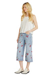 Driftwood Jeans Cherry On Top Amie Culotte in Light Wash