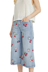 Driftwood Jeans Cherry On Top Amie Culotte in Light Wash