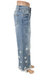 Driftwood Jeans Martha Doily Daisy Crop Jeans in Light Wash