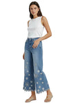 Driftwood Jeans Martha Doily Daisy Crop Jeans in Light Wash