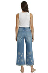 Driftwood Jeans Martha Doily Daisy Crop Jeans in Light Wash