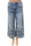 Driftwood Jeans Martha Doily Daisy Crop Jeans in Light Wash