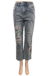 Driftwood Royce Embroidered Sakura Jeans in Grey Wash DW-P43780A